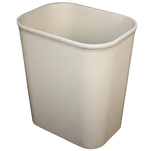 Impact® Soft-Sided Plastic 14 Quart Wastebasket, Fire Resistant, Beige, 6/Case (IMP7700-15)