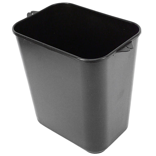 Impact® Soft-Sided Plastic 14 Quart Wastebasket w/ Pinch'm™, 12/Case, Black (IMP77015CT)