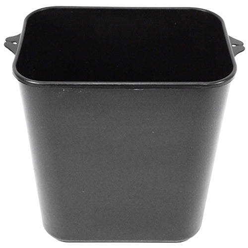 Impact® Soft-Sided Plastic 14 Quart Wastebasket w/ Pinch'm™, 12/Case, Black (IMP77015CT)