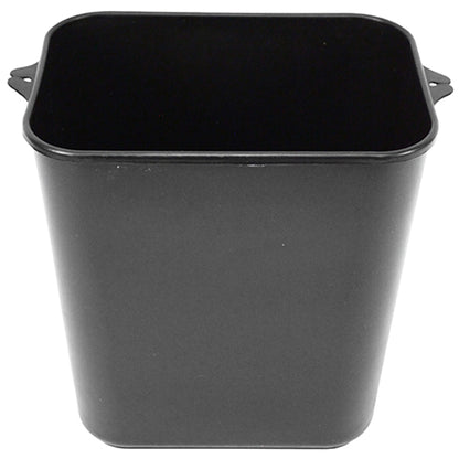 Impact® Soft-Sided Plastic 14 Quart Wastebasket w/ Pinch'm™, 12/Case, Black (IMP77015CT)