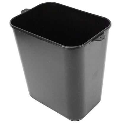 Impact® Soft-Sided Plastic 14 Quart Wastebasket w/ Pinch'm™, 12/Case, Black (IMP77015CT)