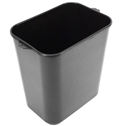 Impact® Soft-Sided Plastic 14 Quart Wastebasket w/ Pinch'm™, 12/Case, Black (IMP77015CT)