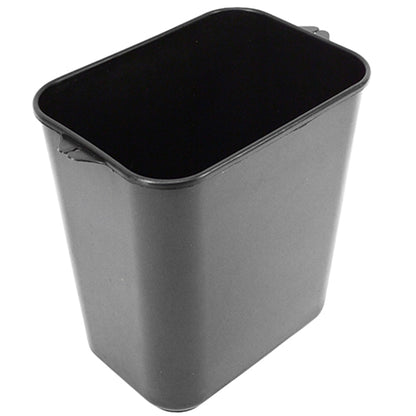 Impact® Soft-Sided Plastic 14 Quart Wastebasket w/ Pinch'm™, 12/Case, Black (IMP77015CT)