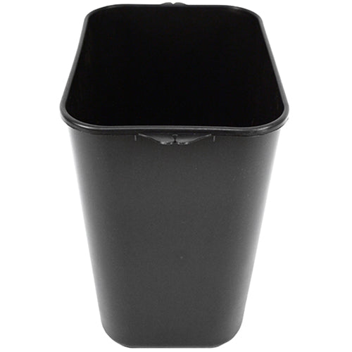 Impact® Soft-Sided Plastic 14 Quart Wastebasket w/ Pinch'm™, 12/Case, Black (IMP77015CT)
