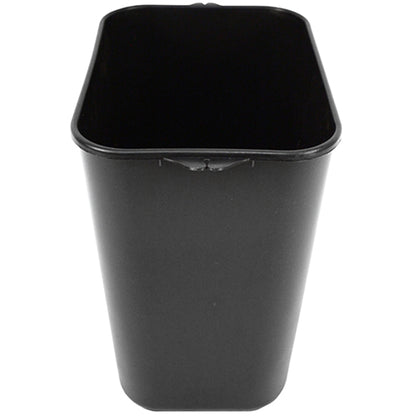Impact® Soft-Sided Plastic 14 Quart Wastebasket w/ Pinch'm™, 12/Case, Black (IMP77015CT)