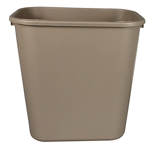 Impact® Soft-Sided Plastic 28 Quart Wastebasket w/ No Pinch'm™, 12/Case, Beige (IMP7702-15)