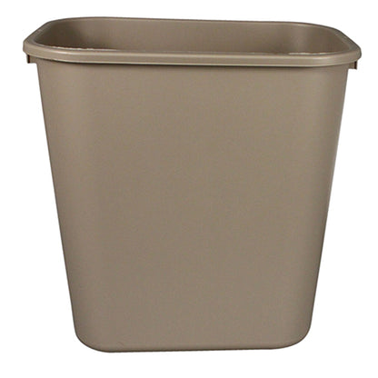 Impact® Soft-Sided Plastic 28 Quart Wastebasket w/ No Pinch'm™, 12/Case, Beige (IMP7702-15)