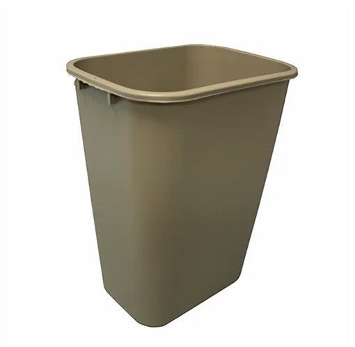 Impact® Soft-Sided Plastic 41 Quart Wastebasket w/ No Pinch'm™, 12/Case, Beige (IMP7703-15)