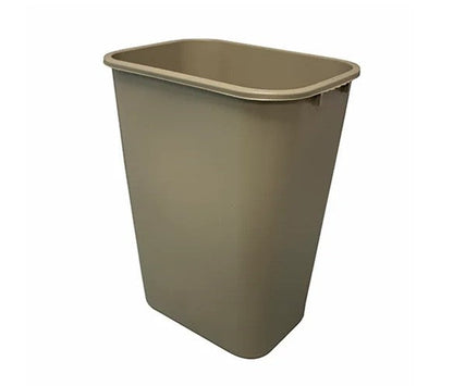 Impact® Soft-Sided Plastic 41 Quart Wastebasket w/ No Pinch'm™, 12/Case, Beige (IMP7703-15)