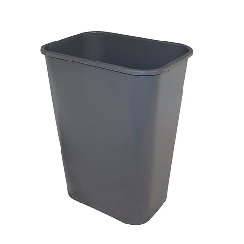 Impact® Soft-Sided Plastic 41 Quart Wastebasket w/ No Pinch'm™, 12/Case, Gray (IMP7703-3)