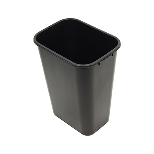 Impact® Soft-Sided Plastic 41 Quart Wastebasket w/ No Pinch'm™, 12/Case, Black (IMP77035CT)