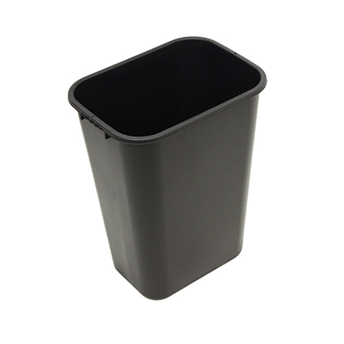 Impact® Soft-Sided Plastic 41 Quart Wastebasket w/ No Pinch'm™, 12/Case, Black (IMP77035CT)
