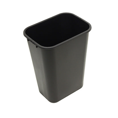 Impact® Soft-Sided Plastic 41 Quart Wastebasket w/ No Pinch'm™, 12/Case, Black (IMP77035CT)