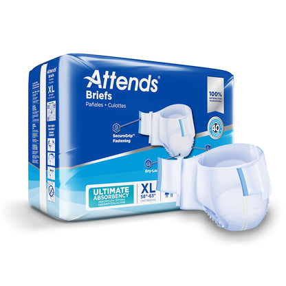 Attends® Advanced Unisex Adult Incontinence Brief X-Large Disposable Heavy Absorbency (950226_BG)