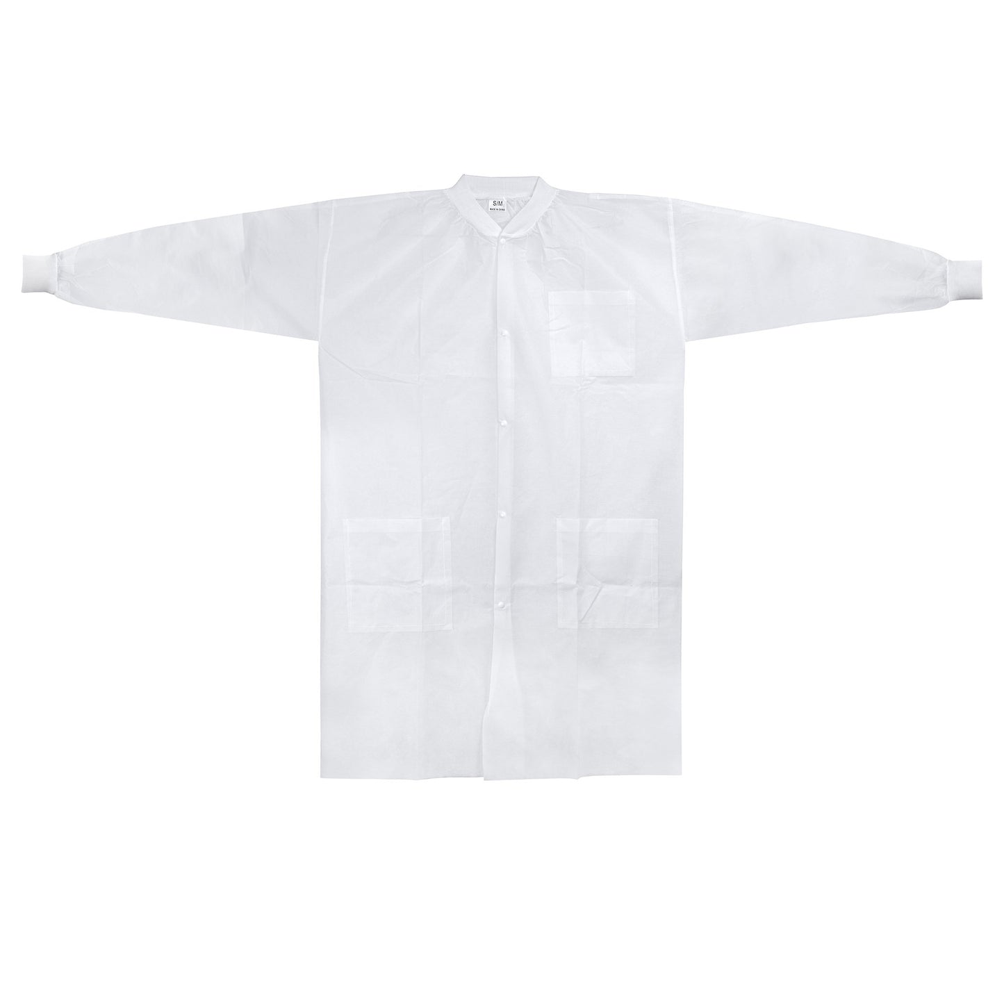 McKesson Lab Coat White Small / Medium Knee Length Spunbond Polypropylene Disposable (1207906_CS)