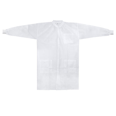 McKesson Lab Coat White Small / Medium Knee Length Spunbond Polypropylene Disposable (1207906_CS)
