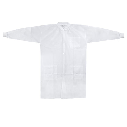 McKesson Lab Coat White Small / Medium Knee Length Spunbond Polypropylene Disposable (1207906_BG)