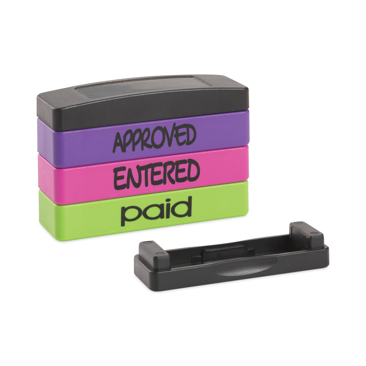 Interlocking Stack Stamp Trodat® Interlocking Stack Stamp, APPROVED, ENTERED, PAID, 1.81