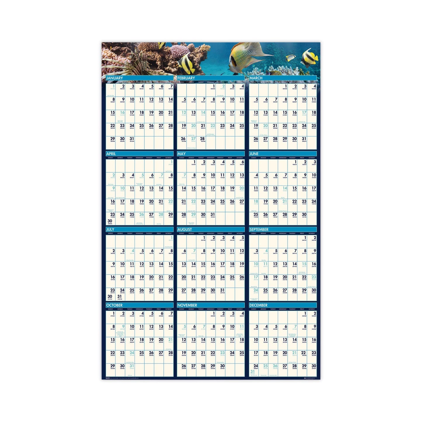 house-of-doolittle-earthscapes-recycled-reversible-erasable-yearly-wall-calendar-num-hod3969_1