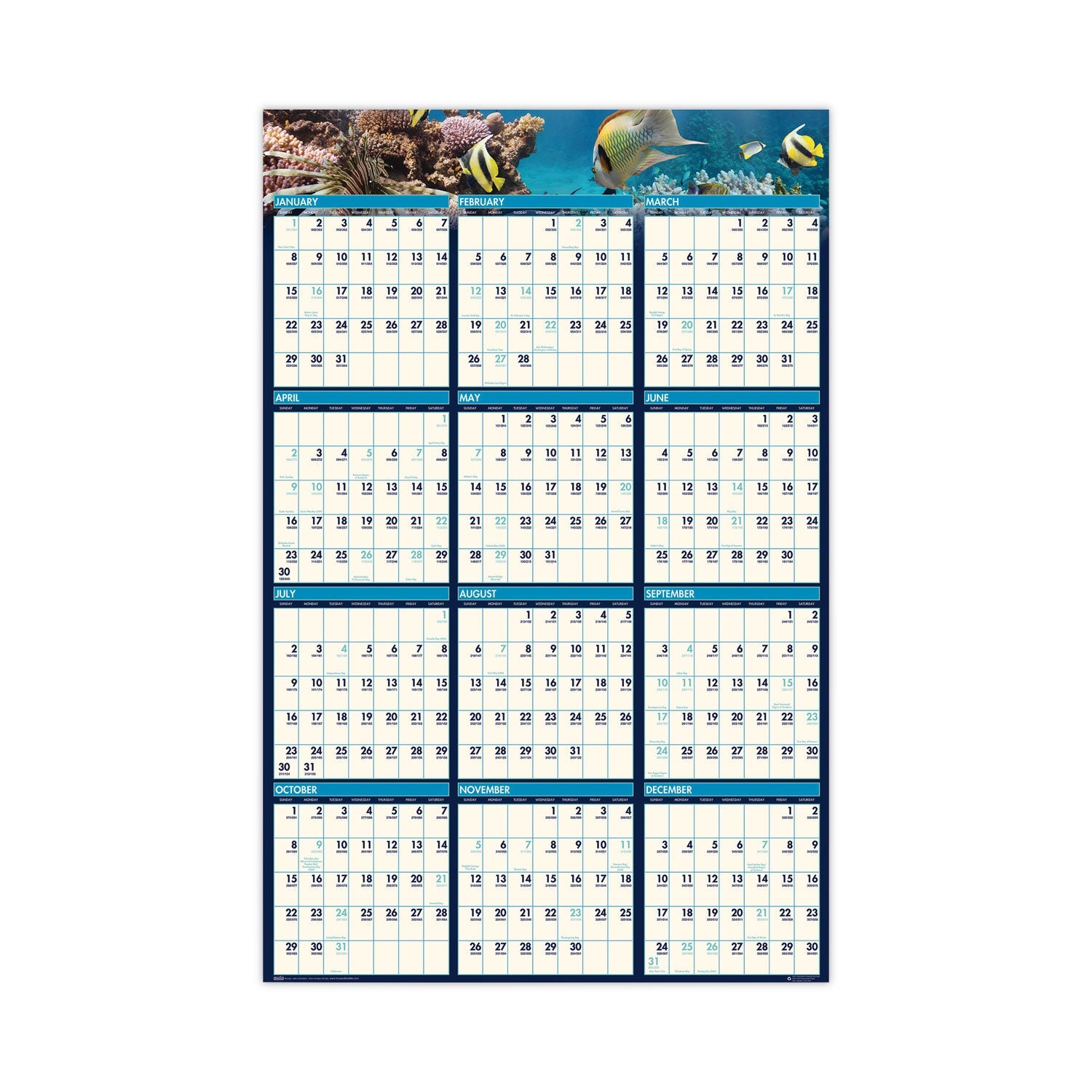 house-of-doolittle-earthscapes-recycled-reversible-erasable-yearly-wall-calendar-num-hod3969_1