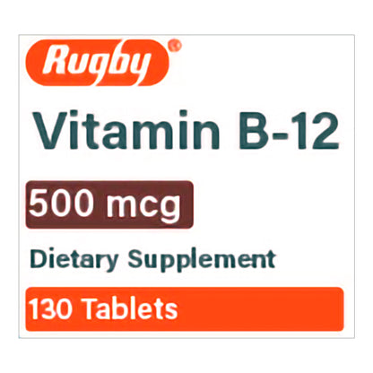 Major Pharmaceuticals Vitamin Supplement Vitamin B12 500 mcg Strength Tablet 130 per Bottle (1179567_BT)