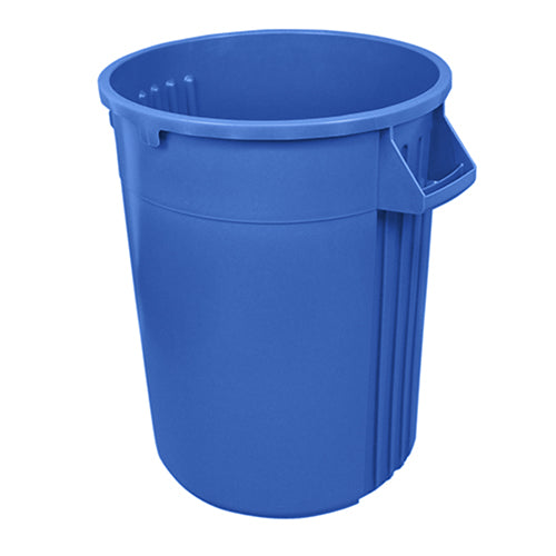 Impact® Gator® Plus Trash Container, 32 Gallon, 6/Case, Blue (IMP7732-11)