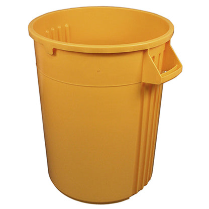 Impact® Gator® Plus Trash Container, 32 Gallon, 6/Case, Yellow (IMP7732-16)