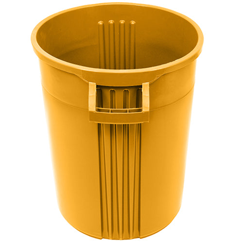 Impact® Gator® Plus Trash Container, 32 Gallon, 6/Case, Yellow (IMP7732-16)