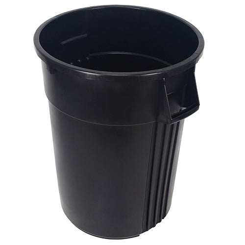 Impact® Gator® Plus Trash Container, 32 Gallon, 6/Case, Regrind Black (IMP7732-50)