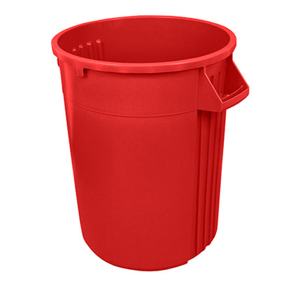 Impact® Gator® Plus Trash Container, 32 Gallon, 6/Case, Red (IMP7732-6)