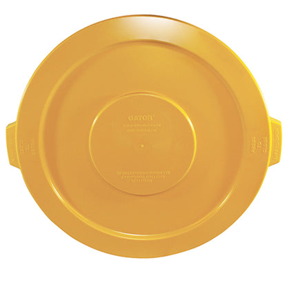 Impact® Gator® Plus Trash Container Lid, 32 Gallon, 6/Case, Yellow (IMP7733-16)
