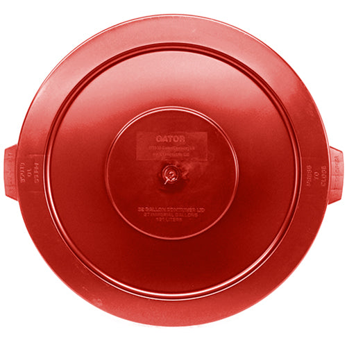 Impact® Gator® Plus Trash Container Lid, 32 Gallon, 6/Case, Red (IMP7733-6)