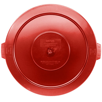 Impact® Gator® Plus Trash Container Lid, 32 Gallon, 6/Case, Red (IMP7733-6)