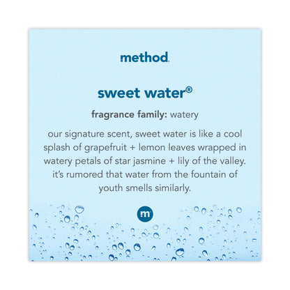 Method® Gel Hand Wash Refill Tub, Sweetwater Scent, 34 oz, 4/Carton (MTH378682)