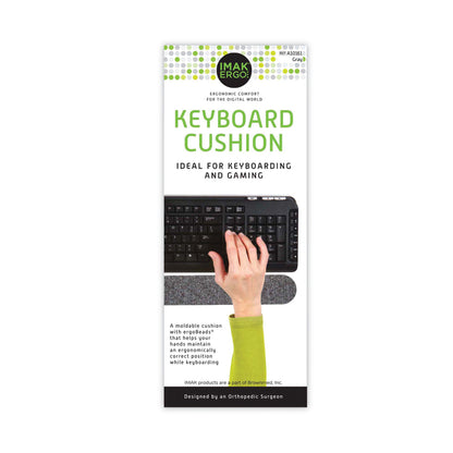 IMAK® Ergo Keyboard Wrist Cushion, 10 x 6, Gray (IMAA10161)