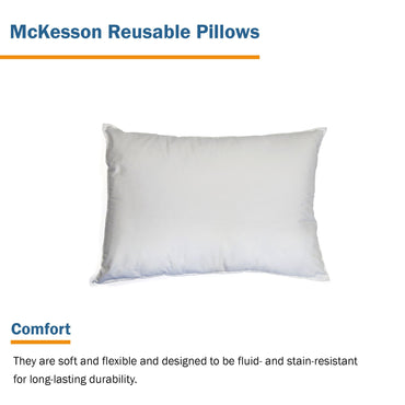 McKesson Bed Pillow 21 X 27 Inch White Reusable (948958_EA)