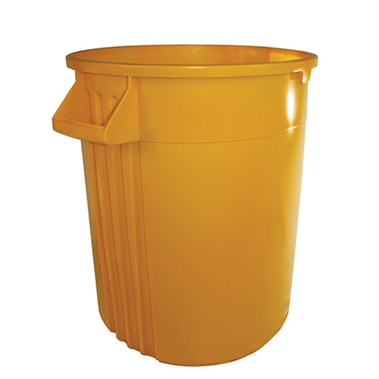 Impact® Gator® Plus Trash Container, 44 Gallon, 4/Case, Yellow (IMP774416)