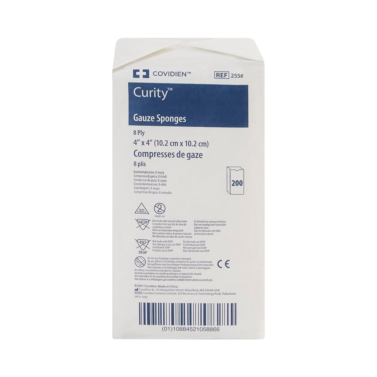Curity™ Gauze Sponge 4 X 4 Inch 8-Ply NonSterile 200 per Pack (9995_BG)