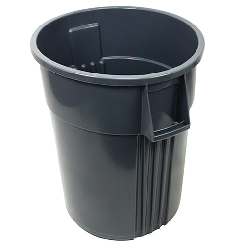 Impact® Gator® Plus Trash Container, 55 Gallon, 2/Case, Gray (IMP77553CT)