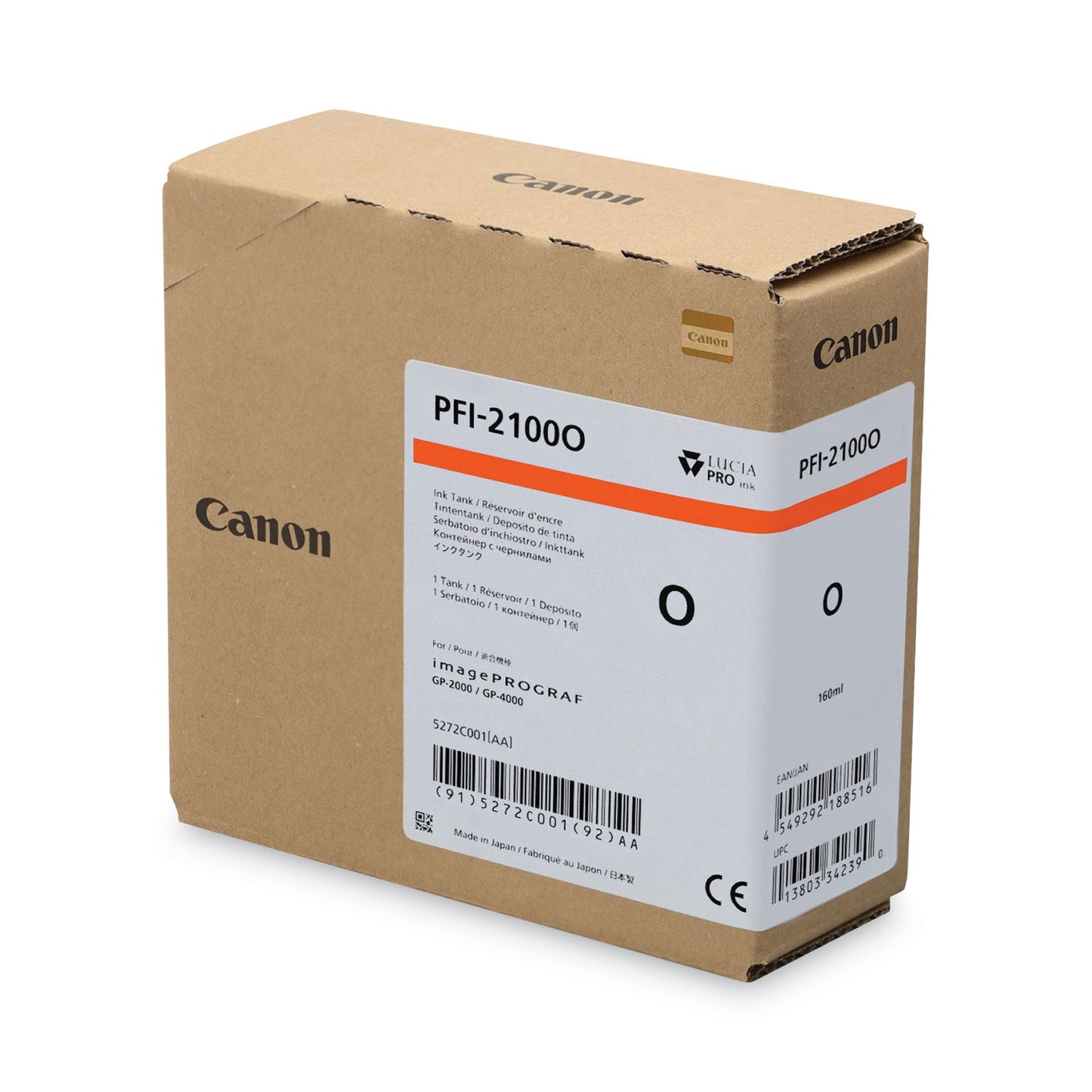 Canon® 5272C001AA (PFI-2100) Ink, Orange (CNM5272C001AA)