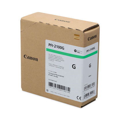 Canon® 5273C001AA (PFI-2100) Ink, Green (CNM5273C001AA)