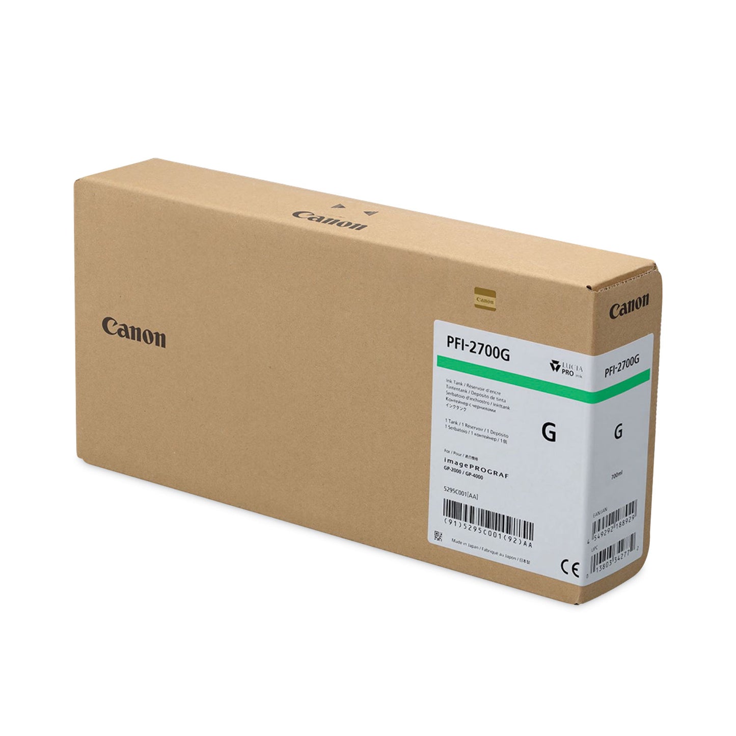 Canon® 5295C001AA (PFI-2700) Ink, Green (CNM5295C001AA)