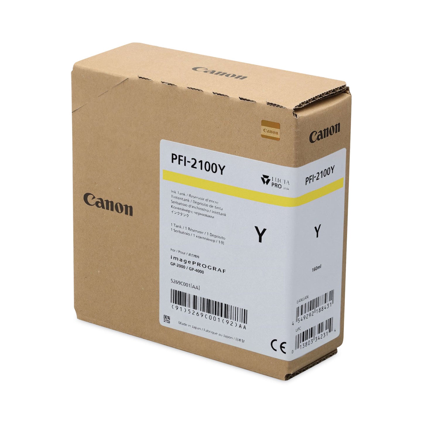 Canon® 5269C001AA (PFI-2100) Ink, Yellow (CNM5269C001AA)
