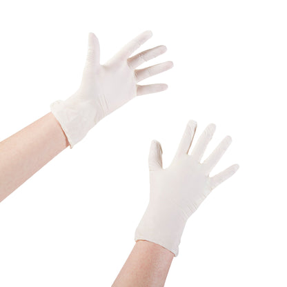 McKesson Exam Glove X-Large NonSterile Stretch Vinyl Standard Cuff Length Smooth Ivory Not Rated (409745_CS)