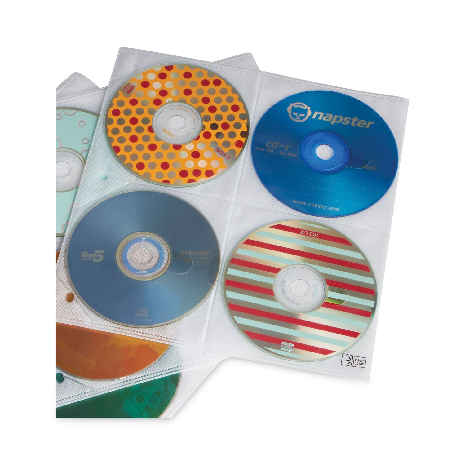 case-logic-r-two-sided-cd-storage-sleeves-for-ring-binder-8-disc-capacity-clear-25-sleeves-clg3200366_2