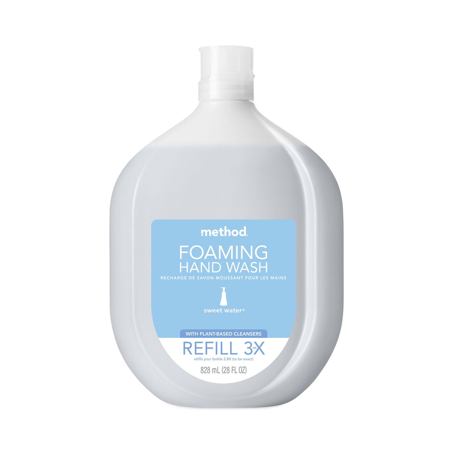 Method® Foaming Hand Wash Refill Tub, Sweetwater Scent, 28 oz, 4/Carton (MTH378022)