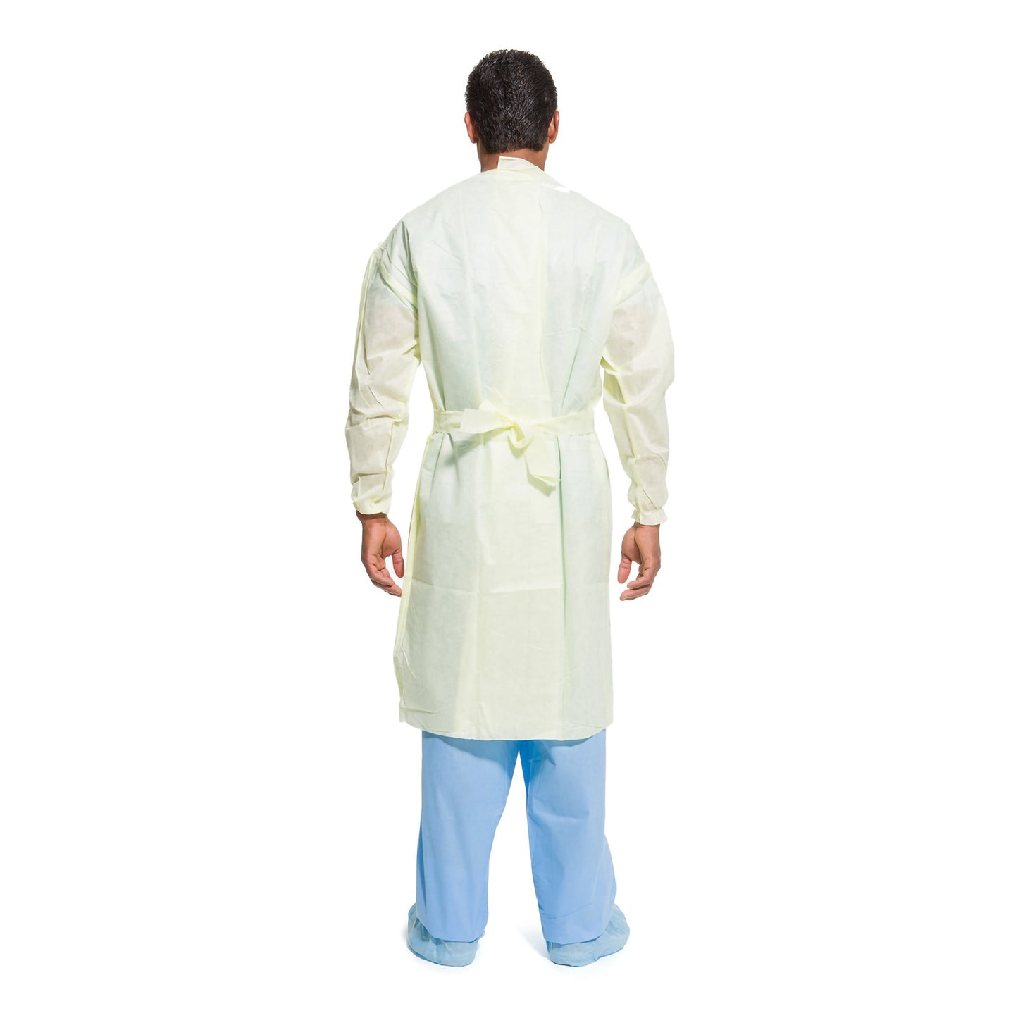 Halyard Tri-Layer Protective Procedure Gown Large Yellow NonSterile AAMI Level 2 Disposable (379372_PK)
