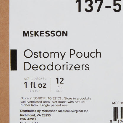 McKesson Ostomy Appliance Deodorant 1 oz., Dropper Bottle, Unscented (1081291_EA)