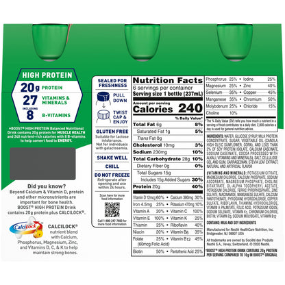 Boost® High Protein Oral Supplement Rich Chocolate Flavor Liquid 8 oz. Bottle (1107868_PK)
