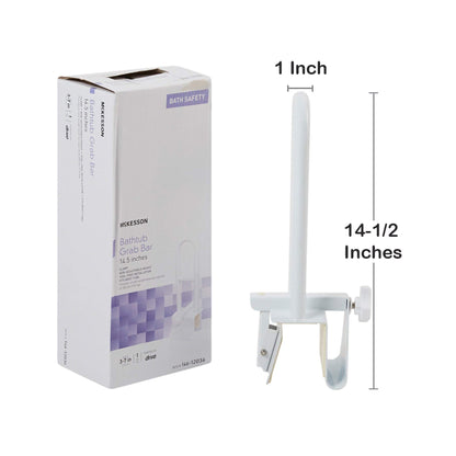 McKesson Bathtub Grab Bar White Steel (1065239_EA)